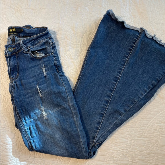 Lucky and Blissed Flare Mid Rise Jeans - Picture 5 of 5